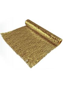 Chemin de table à sequins nobles or