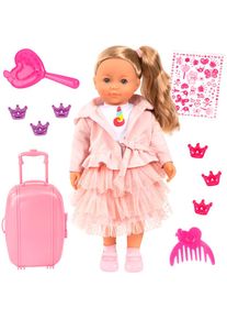 BAYER , Stehpuppe »Charlene, 46 cm, rosa« mit Funktion