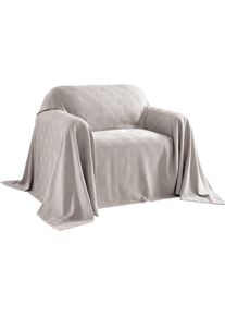 Pereira Da Chuna, Pereira da Chuna Bett&uuml;berwurf, grau, 100% Baumwolle