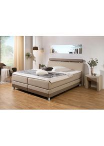Boxspringbett »Rocklin« in H2, H3 oder H4 erhältlich , beige , Inosign