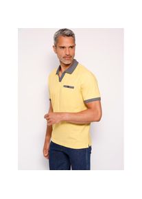 CLASSIC, Herren, Poloshirt &raquo;Kurzarm-Poloshirt&laquo; 1 Stk., gelb, 44/46, mit kontrastreicher Verarbeitung