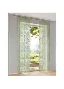 HEINE HOME, HEINE HOME Schiebegardine Klettband 1 Stk. tlg., gr&uuml;n, Viskose, Klettband