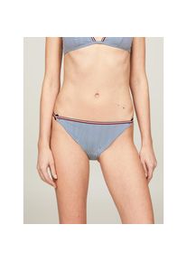 Tommy Hilfiger Swimwear, Unisex, Bikini-Hose &raquo;STRING BIKINI PRINT&laquo; mit Streifenmuster, anchor blau, XS (34), N-Gr, Bikini-Hose von TOMMY HILFIGER
