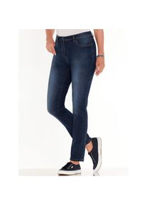 Classic Basics , Damen , Bequeme Jeans , blau , mit modischem Crinkle-Effekt