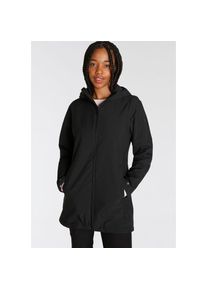 Jack Wolfskin, Unisex, Funktionsjacke &raquo;Outdoorjacke NOSTA&laquo; mit Kapuze W&auml;rmend, winddicht, wasserabweisend, &Uuml;bergangsjacke, schwarz, XS, Funktionsjacke