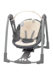 Ingenuity , Babywippe »Every Season Swing 'n Go Portable Swing - Wesley « bis 9 kg mit Musik und Geräuschen , grau
