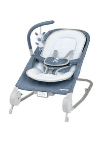 Ingenuity , Babywippe »Happy Belly Rock-to-Bounce Massage Seat - Chambray« bis 9 kg mit Melodien und Geräuschen , blau