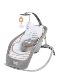 Ingenuity , Babywippe »Rocking Seat - Bella Teddy« mit Sound-Effekt , grau