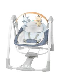 Ingenuity , Babywippe »Swing 'n Go Portable Swing - Chambray« bis 9 kg mit Melodien und Geräuschen , blau