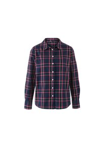 Tchibo - Karierte Bluse aus Baumwoll-Flanell - Damen - Gr. 42 - dunkelblau/kariert