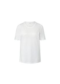 Tchibo - Shirt mit Raffung - Damen - Gr. L - weiss