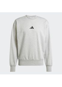 ADIDAS SPORTSWEAR Sportsweatshirt 'FEELCOZY' Herren, hellgrau / schwarz, Größe M