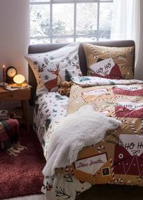 Bettwäsche mit Reh in weiss, 135x200 cm, bonprix