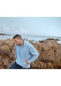 Tchibo - Sweat-shirt à capuche en éponge - taille: M - bleu/bleu