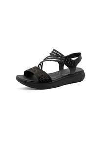 Jana, Unisex, Sandalette, schwarz, 39, Weite H