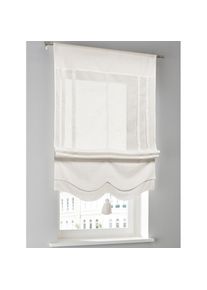 HEINE HOME, HEINE HOME Raffrollo mit Stangendurchzug, sanftes wei&szlig;