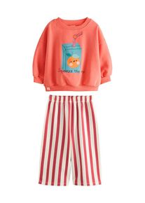 next, Filles Set, bleu / orange / blanc