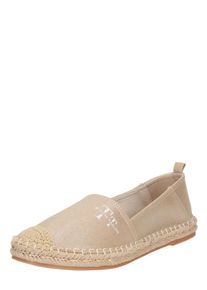 Tom Tailor Espadrilles Damen, gold / weiß, Größe 38