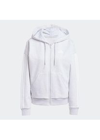 adidas Sportswear, Femmes Veste de survêtement 'Essentials', gris clair / blanc