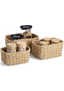 Aufbewahrungskorb stapelbar , beige , zeller Present