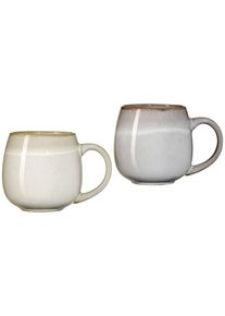 Ritzenhoff & Breker Becher »Hygge« 2-teilig, Reaktivglasur, jedes Stück ein Unikat, 475 ml , grau , Ritzenhoff & Breker