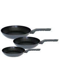 Pfannen-Set »Ecolife 3 teilig« Aluminium Set, je 1 Pfanne Ø 20/24/28 cm, 3 Stk. tlg. Induktion , grau , ELO
