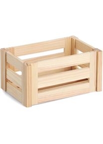 Aufbewahrungsbox »'Leisten', Kiefer« natürliches Holz, vielseitig, Stecksystem , zeller Present
