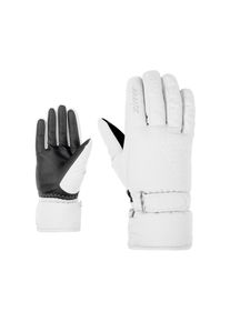 Ziener, Unisex, Skihandschuhe &raquo;KISAR-Z AS glove lady&laquo;, wei&szlig;, 6,5, atmungsaktive, wasser- und winddichte AQUASHIELD Membran