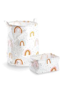 Aufbewahrungskorb »Rainbow« (Aufbewahrungskorb/Wäschesammler-Set), Canvas , bunt , zeller Present