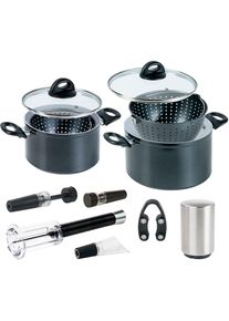 Genius Topf-Set »Cerafit Magic Pot inkl. Wein- und Flaschenöffner, Set 11-tlg.« Set, Flaschenöffner, Magic Pot, Set 6-tlg., Ø 20+24 cm, Weinöffner, 11...