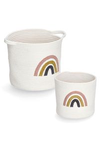 Aufbewahrungskorb »Rainbow« Aufgestickter Regebogen , beige , zeller Present