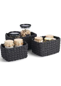 Aufbewahrungskorb stapelbar , schwarz , zeller Present