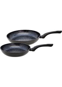 Pfannen-Set »Pure Belugo« Aluminium Set, 1x Bratpfanne Ø 24 cm, 1x Bratpfanne Ø 28 cm, 2 Stk. tlg. Induktion , schwarz , ELO