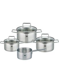 Topf-Set »Smart Steam« Set, je 1 Fleischtopf Ø 16/20/24 cm, 1x Stieltopf Ø 16 cm, 7 Stk. tlg. Edelstahl 18/10 , silberfarben , ELO