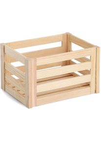 Aufbewahrungsbox »'Leisten', Kiefer« natürliches Holz, vielseitig, Stecksystem , zeller Present