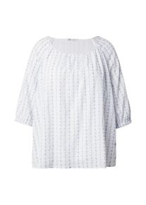 Z-ONE, Femmes Chemisier 'Fl44eur', bleu clair / blanc