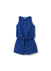 Tchibo - Jumpsuit mit Leinen - Mädchen - Gr. 122/128 - dunkelblau