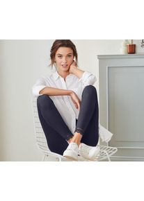 Tchibo - Leggings mit Spitzenborte - Damen - Gr. S - dunkelblau