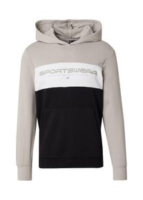 4F Sportsweatshirt Herren, greige / schwarz / wei&szlig;, Gr&ouml;&szlig;e S