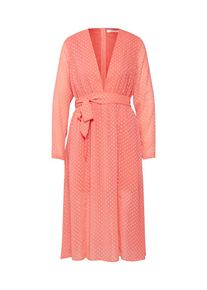 Glamorous, Femmes Robe de cocktail, corail / blanc