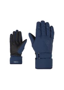 Ziener, Unisex, Skihandschuhe &raquo;KISAR-Z AS glove lady&laquo;, schwarz navy, 7.5, atmungsaktive, wasser- und winddichte AQUASHIELD Membran