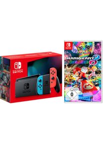 Nintendo Switch , Konsolen-Set »Switch Neon-Rot/Neon-Blau inkl. Mario Kart 8 Deluxe« inkl. Mario Kart 8 Deluxe , bunt , Spieler können bis zu acht...