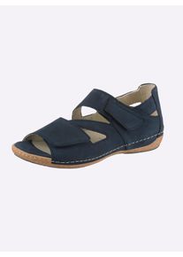 Waldl&auml;ufer Witt Damen Sandalette, dunkelblau, Gr&ouml;&szlig;e 4,5, 100% Nubukleder