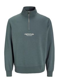 Jack & Jones Jack & Jones Sweatshirt 'JWHVESTERBRO' Herren Gr&ouml;&szlig;e XL taubenblau / wei&szlig;