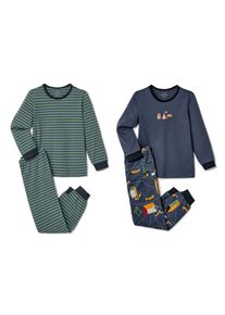 Tchibo - 2 Kleinkind-Pyjamas - Gr. 98/104 - blau