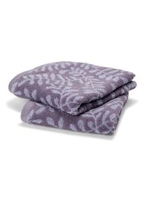 Tchibo - 2 Jacquard-Handt&uuml;cher - lila