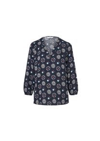 Tchibo - Bluse mit Print - Damen - Gr. 44 - dunkelblau