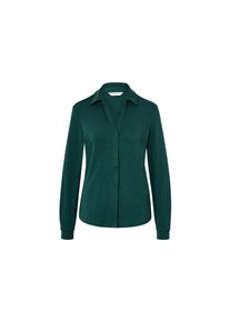 Tchibo - Blusenshirt mit Knopfleiste - Damen - Gr. XL - dunkelgrün