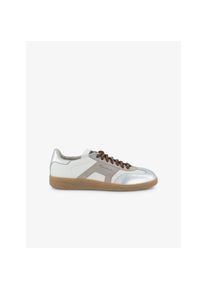 Santoni baskets en cuir Dbs Oly gris