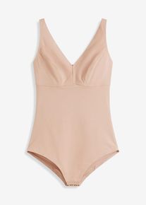 Nahtloser Medium Shape Body ohne B&uuml;gel in beige, Gr&ouml;sse 44, bonprix